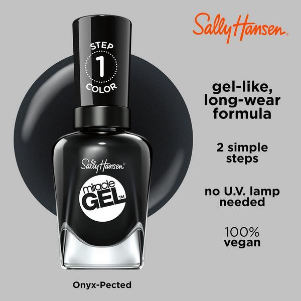 Sally Hansen Miracle Gel Nail Polish, Blacks, Whites, & Nudes #4