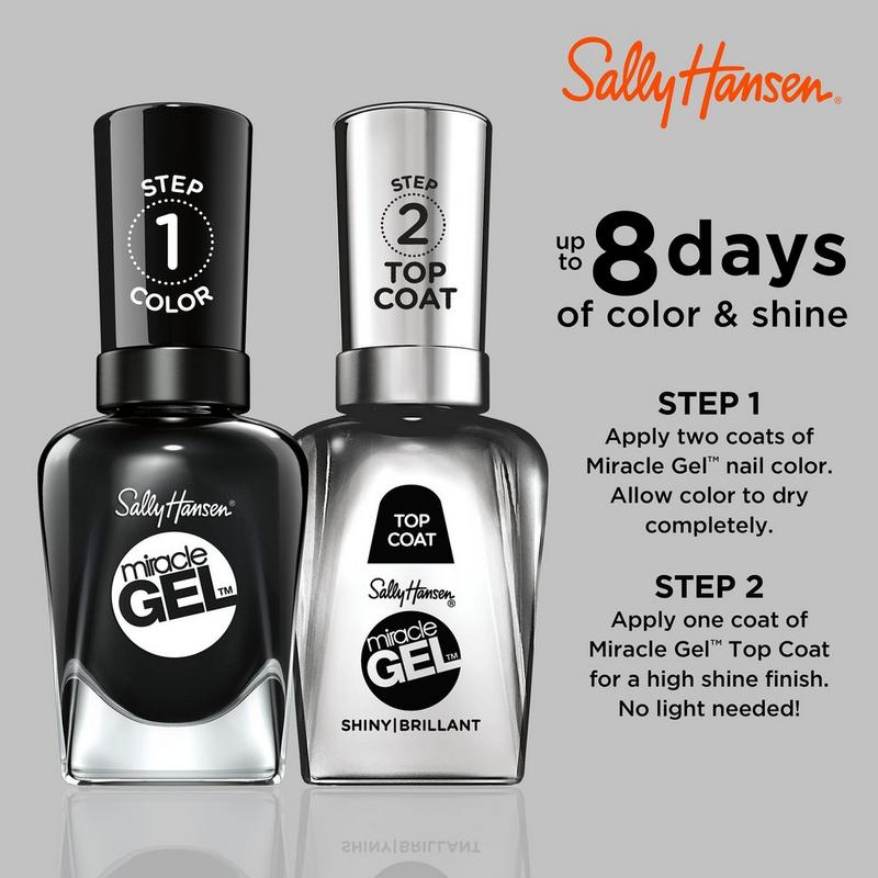 Sally Hansen - Onyx-pected Miracle Gel Nail Polish, Blacks, Whites