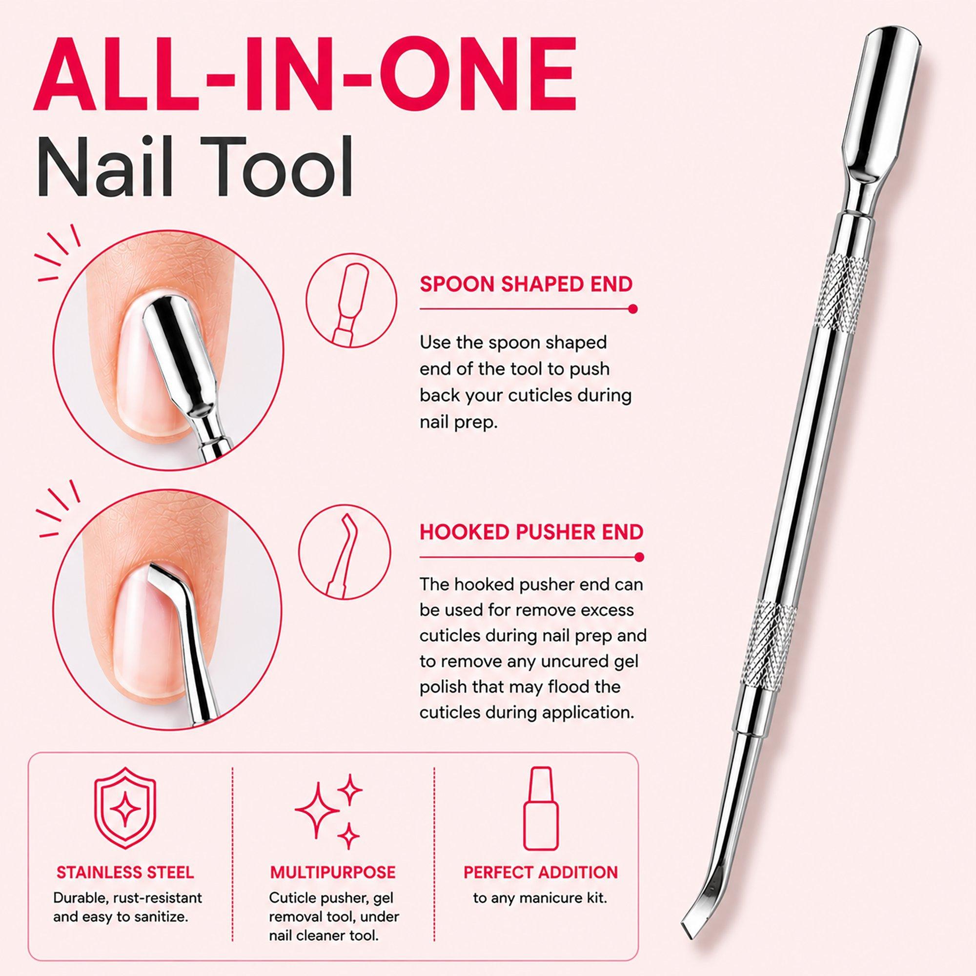 Стальной инструмент для ухода за ногтями Red Carpet Manicure All-In-One — фото 2