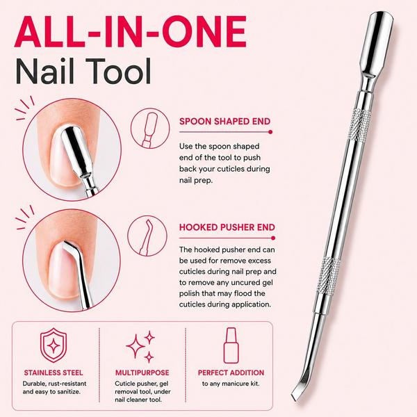 Red Carpet Manicure All-In-One Steel Nail Grooming Tool #2