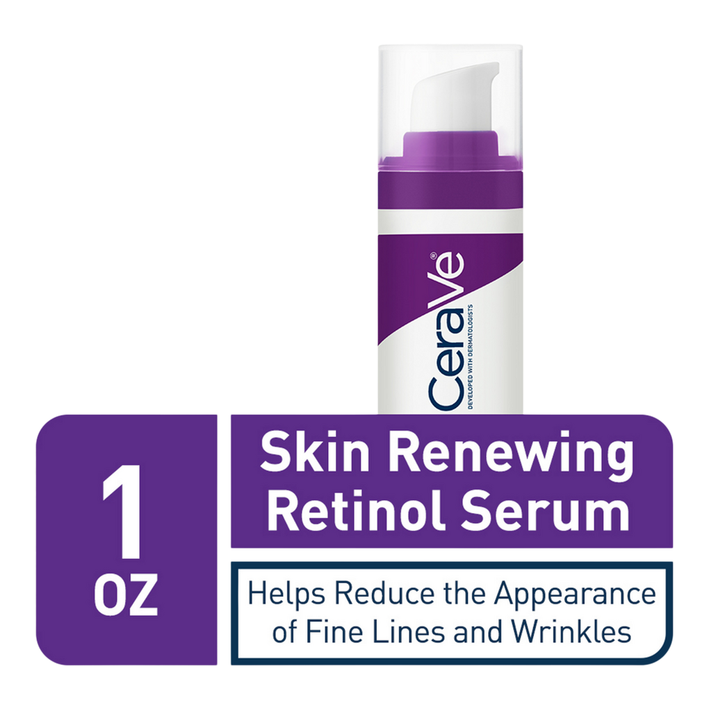 CeraVe Skin Renwing Retinol Serum Anti-aging Essence Smoothing Fine Lines  and Wrinkles Hyaluronic Acid Repair Skin Barrier 30ml