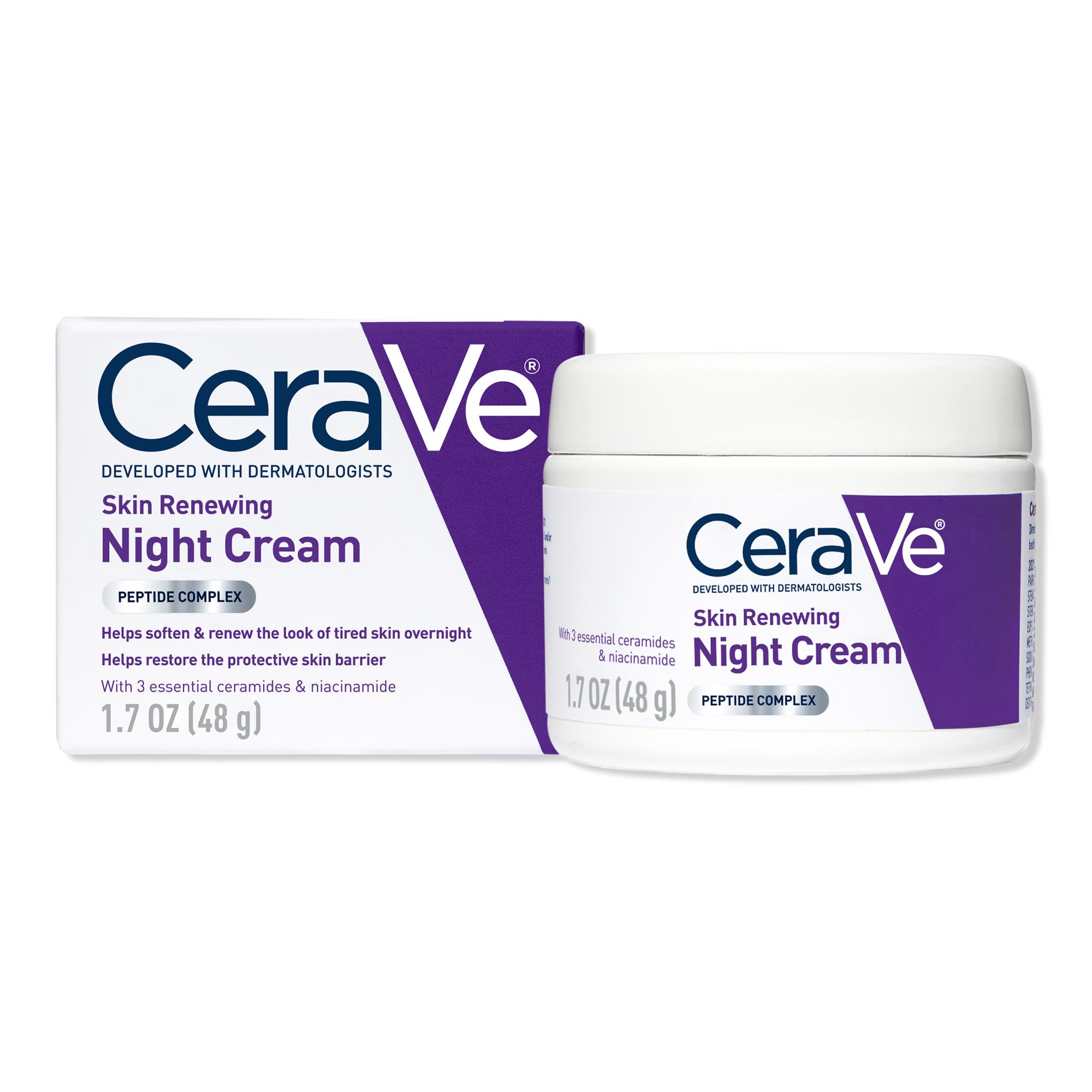 CeraVe Skin Renewing Night Cream, Face Moisturizer for All Skin Types #1