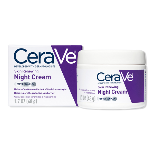 CeraVe Skin Renewing Night Cream, Face Moisturizer for All Skin Types #1