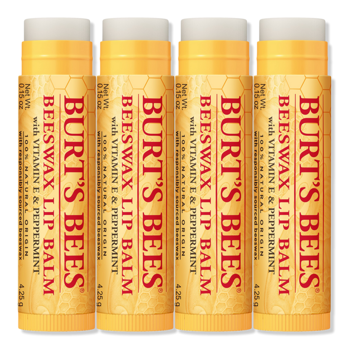  Burt's Bees Moisturizing Lip Balms Freshly Picked 4 Pack 0.15  oz (4.25 g) Each