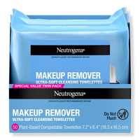 Makeup Remover Cleansing Towelettes, Twin Pack