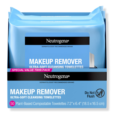 Neutrogena Makeup Remover Cleansing Towelettes, Twin Pack