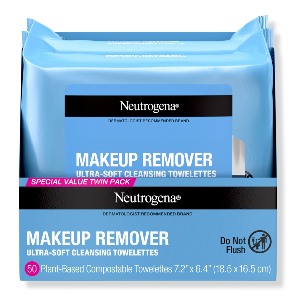 Neutrogena Makeup Remover Cleansing Towelettes, Twin Pack