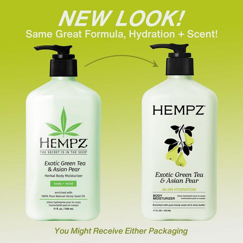 Hempz - 17.0 oz Exotic Green Tea & Asian Pear Herbal Body