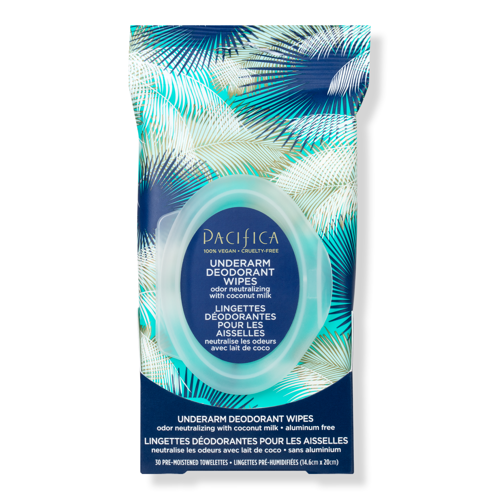 Pacifica Underarm Deodorant Wipes with Coconut Milk & Essential Oils #1