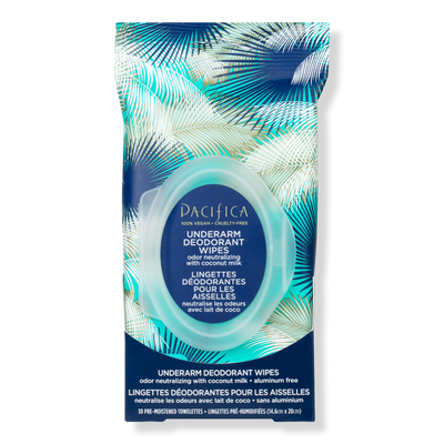 Pacifica Underarm Deodorant Wipes with Coconut Milk & Essential Oils