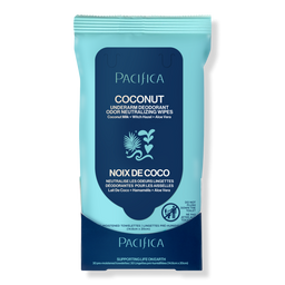 Pacifica Underarm Deodorant Wipes with Coconut Milk & Essential Oils