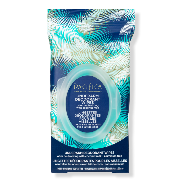 Pacifica Underarm Deodorant Wipes with Coconut Milk & Essential Oils #1