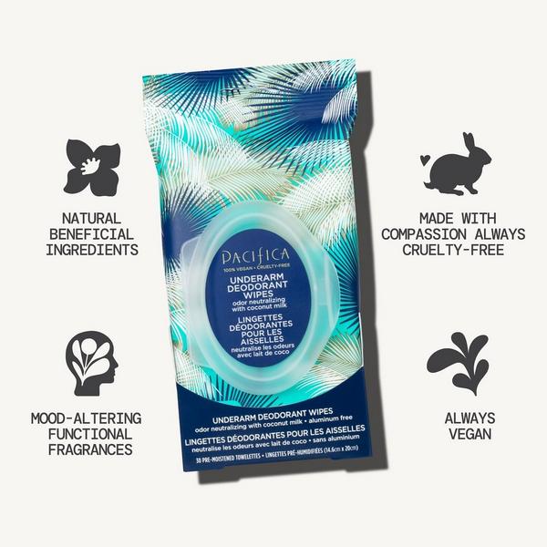 Pacifica Underarm Deodorant Wipes with Coconut Milk & Essential Oils #7