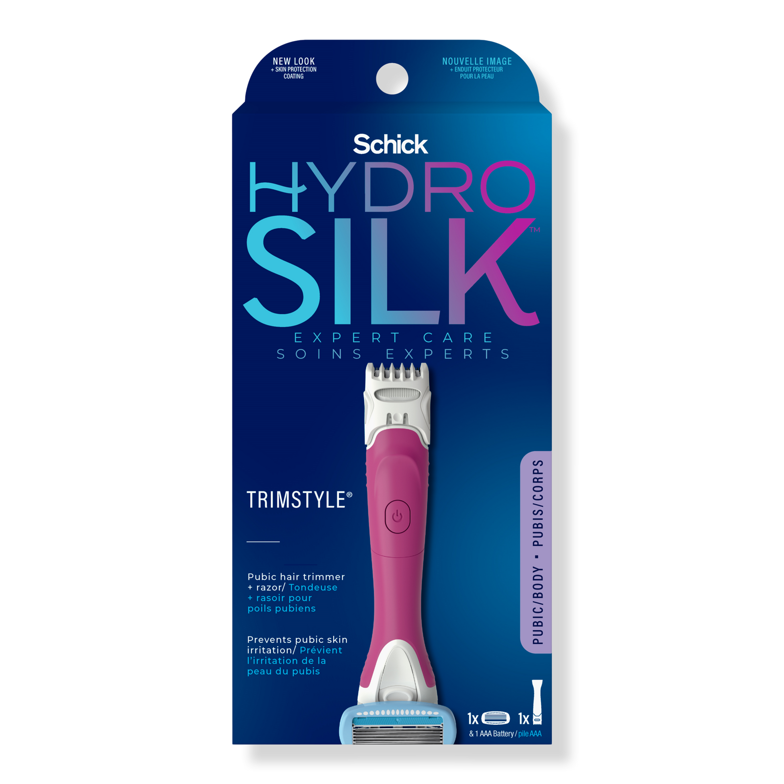 Schick Hydro Silk TrimStyle Moisturizing Razor for Women with Bikini Trimmer