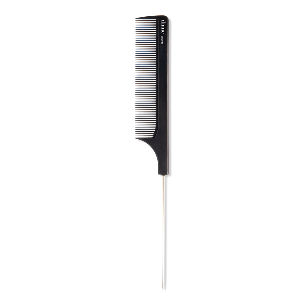 9 Fine Tooth Carbon - Anti-Static Metal Pin Tail / Foiling / Weaving Comb  by Giell