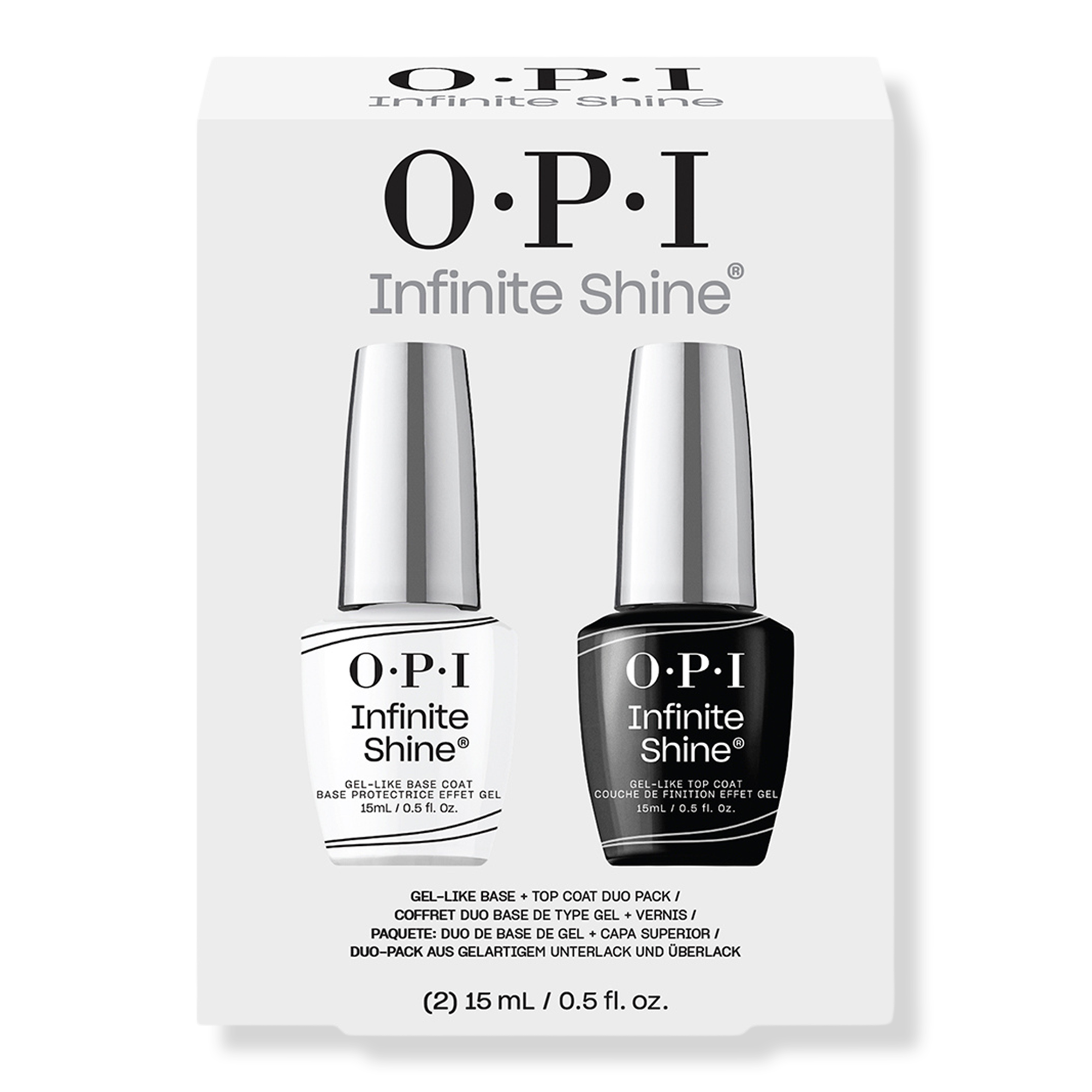 OPI Infinite Shine Long Wear Nail Polish Base Coat & Top Coat Duo #1