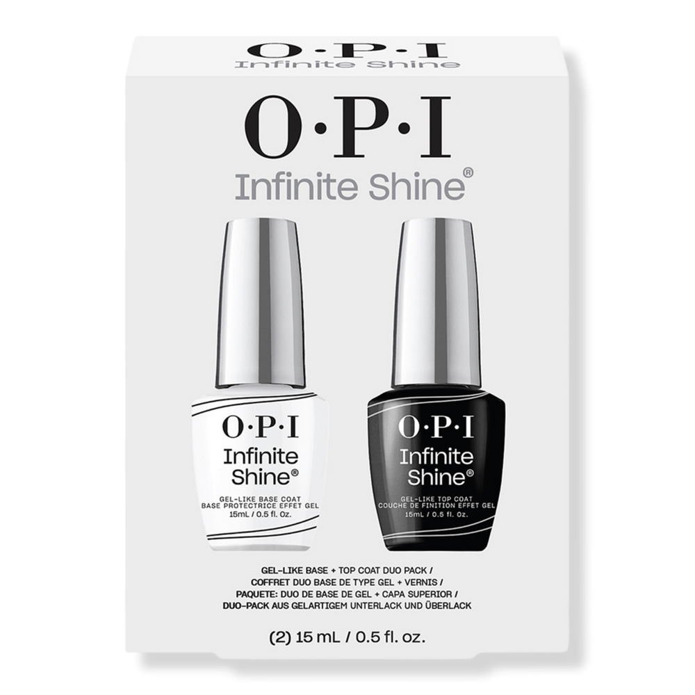 Opi Infinite Shine Long Wear Nail Polish Base Coat & Top Coat Duo