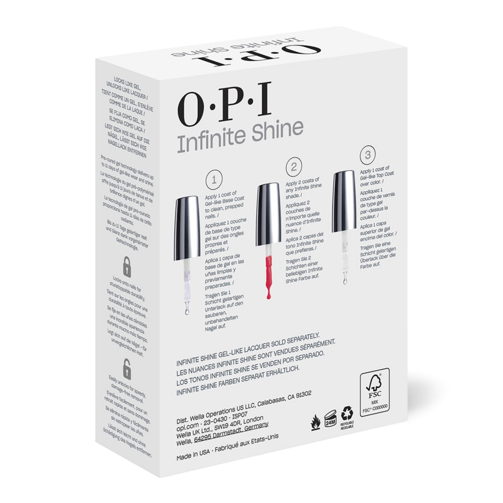 Infinite Shine Long Wear Nail Polish Base Coat & Top Coat Duo
