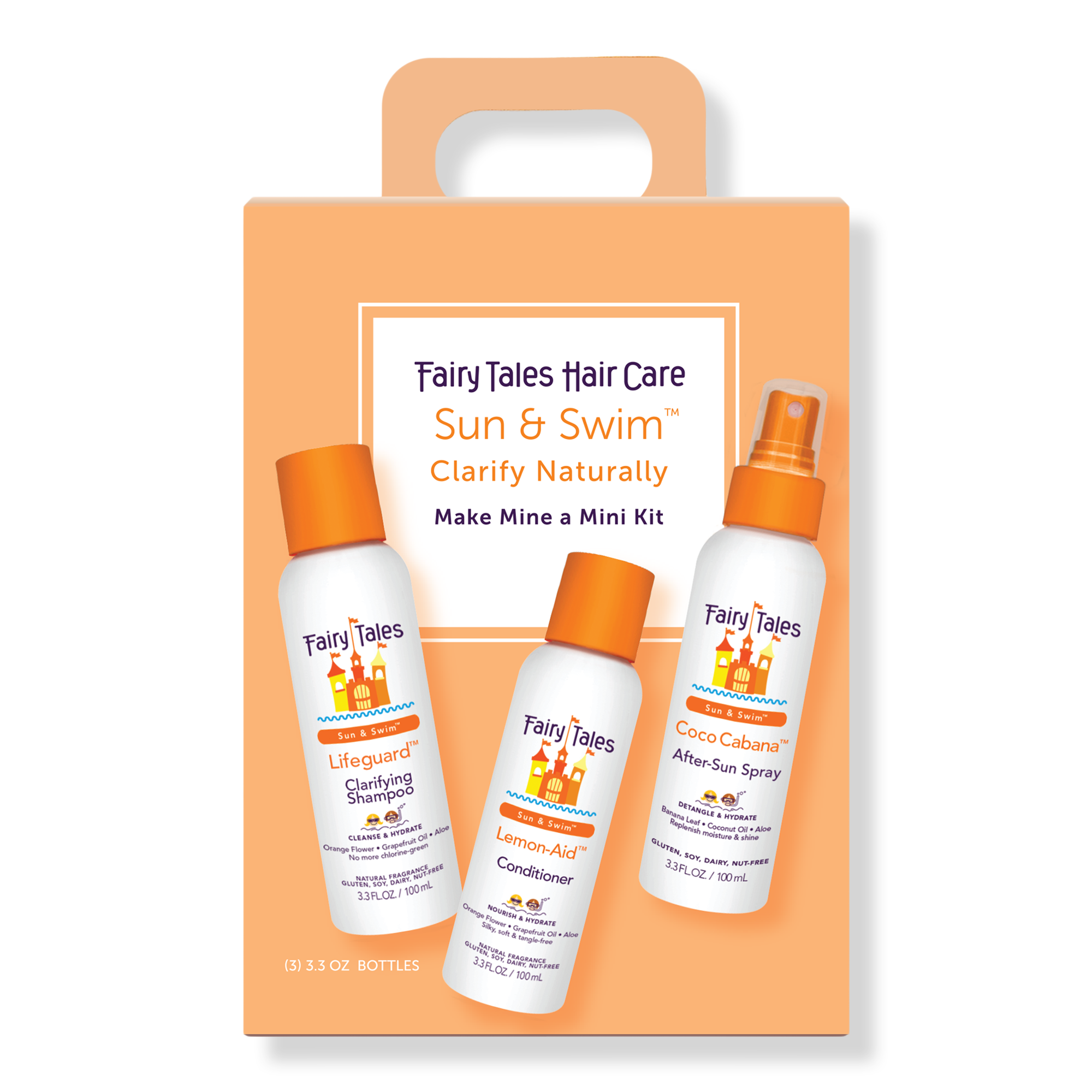 Fairy Tales Swim Shampoo, Conditioner & Spray Travel Pack #1