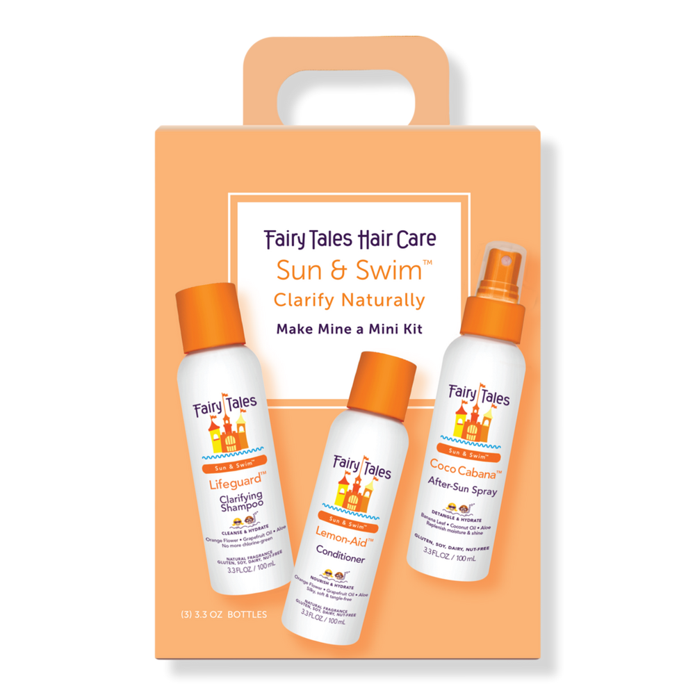 Fairy Tales Sun & Swim Shampoo, Conditioner, And Spray Travel Kit
