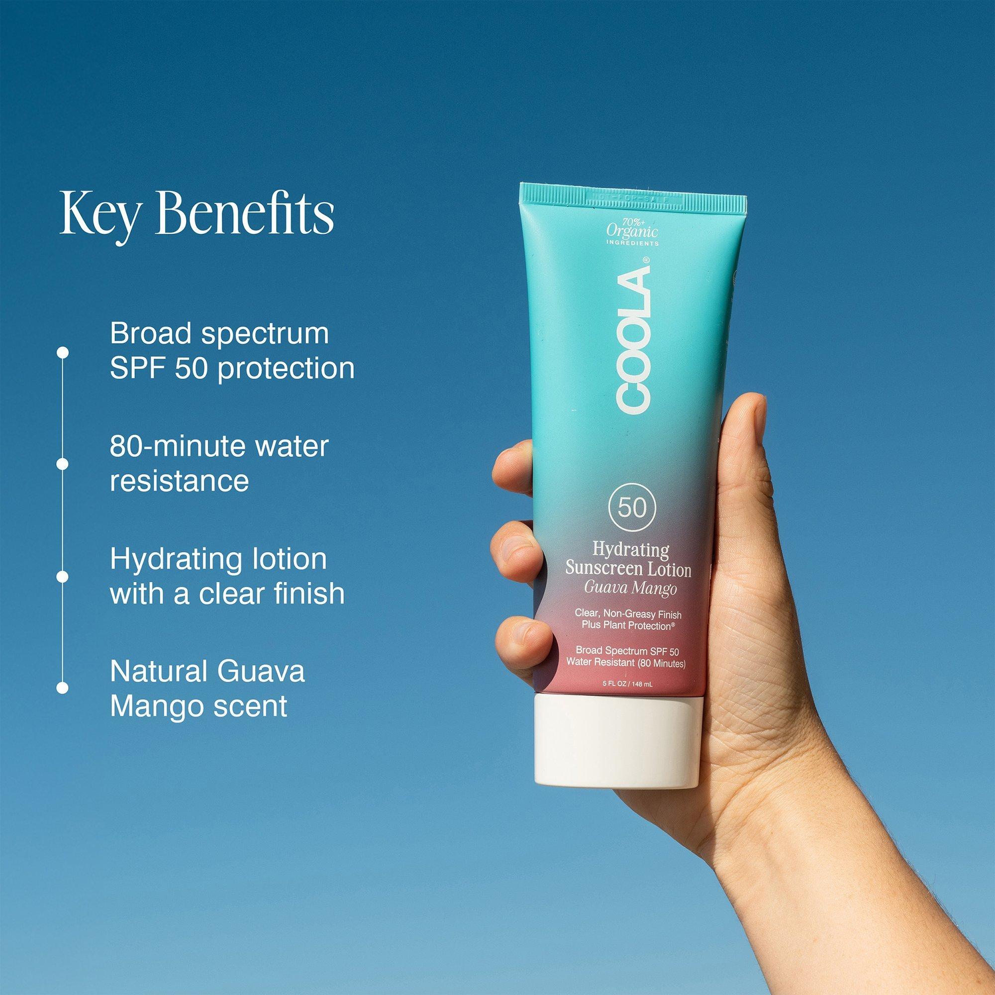 Органический солнцезащитный лосьон для тела Coola Guava Mango Classic SPF 50 — фото 3