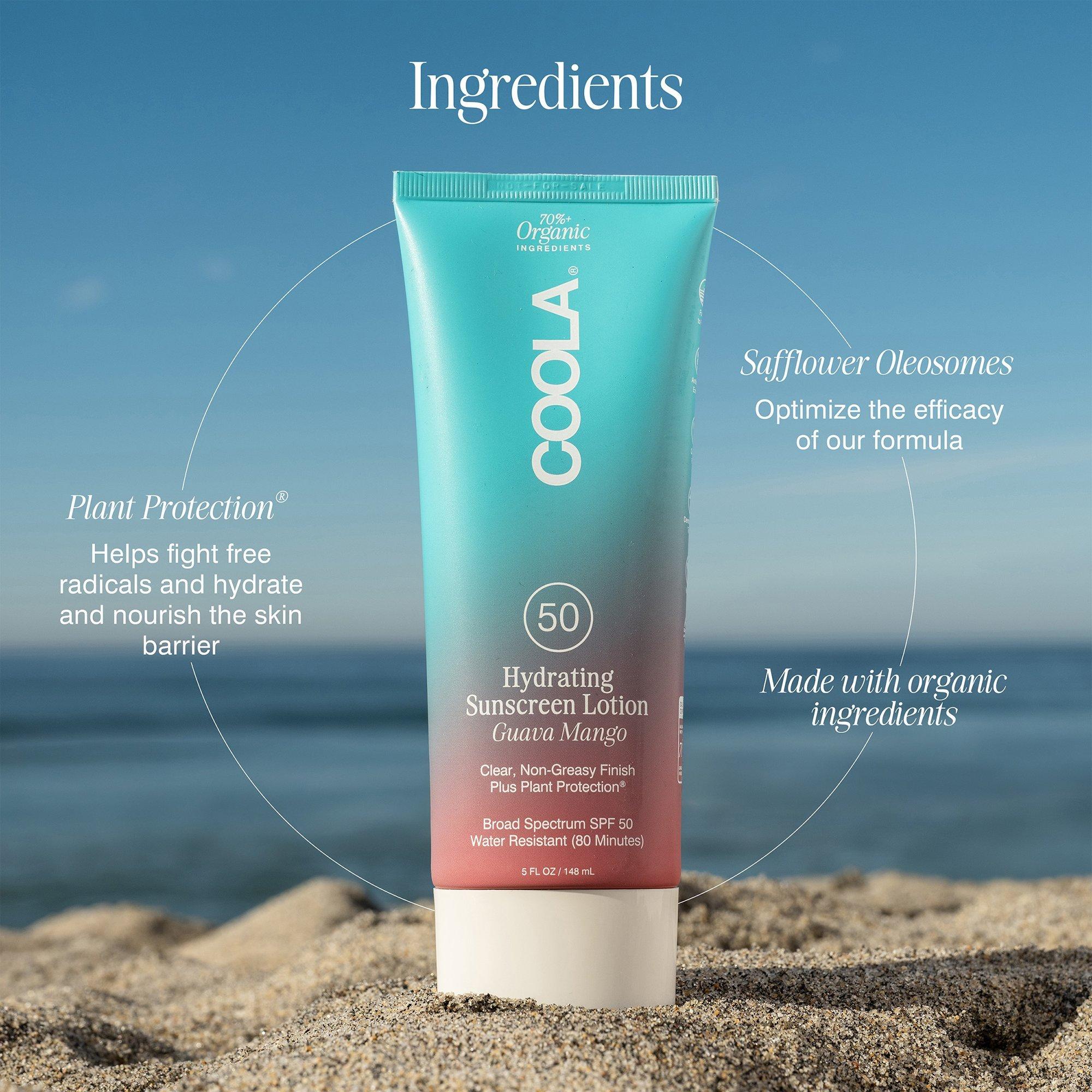 Органический солнцезащитный лосьон для тела Coola Guava Mango Classic SPF 50 — фото 4