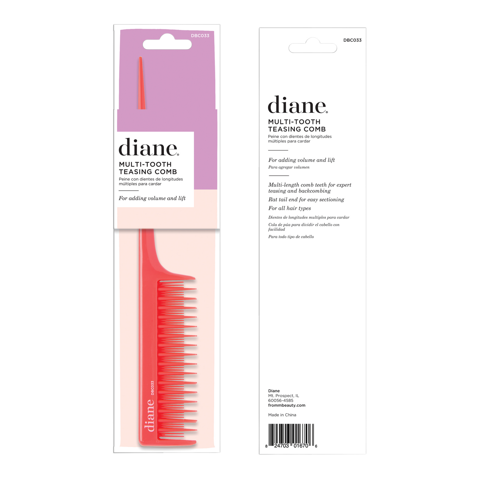 Multi-Tooth Teasing and Styling Comb
