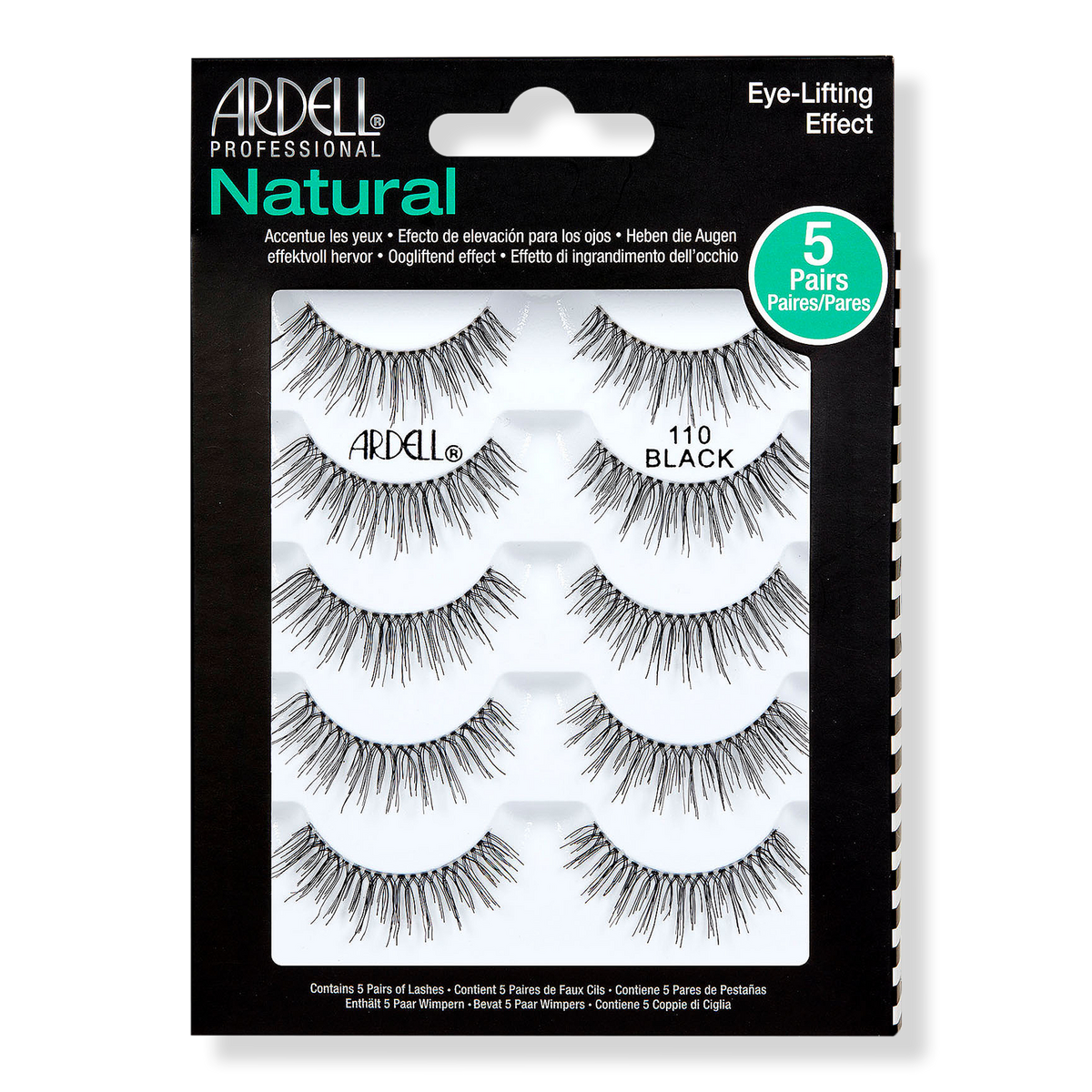 Ardell False Eyelashes Natural 110 Eye-Lifting Effect 6 online pair Multipack 30 Pairs