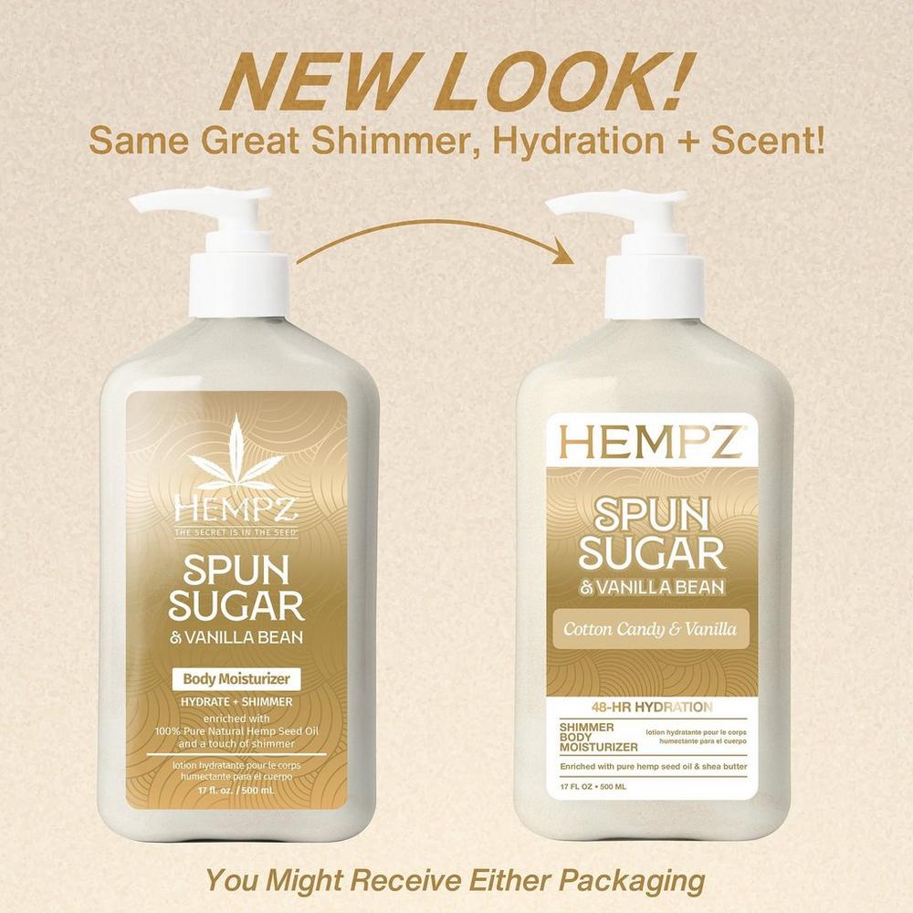 Limited Edition Spun Sugar & Vanilla Bean Herbal Body Moisturizer