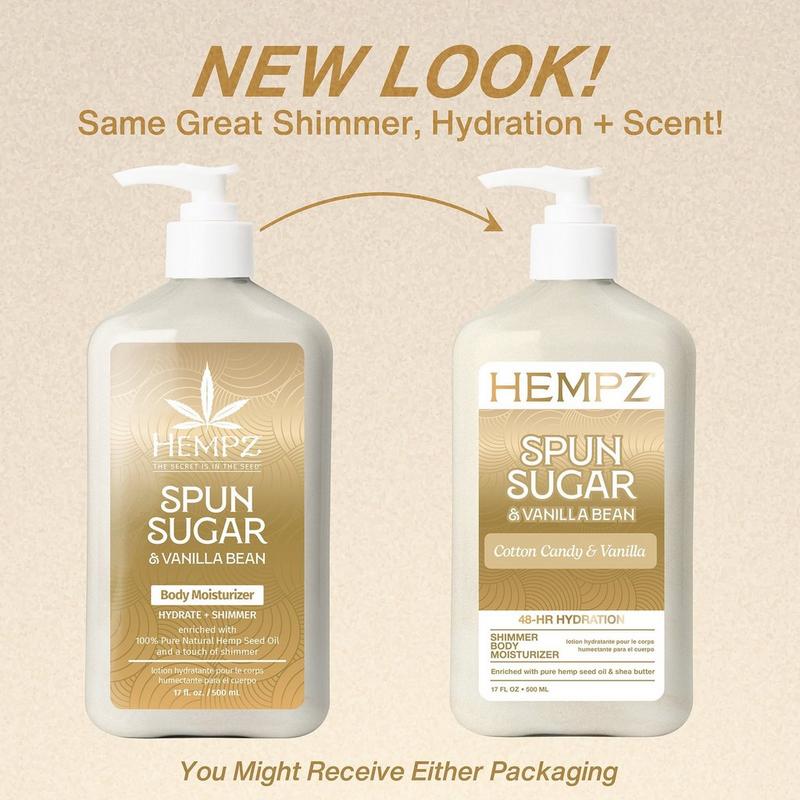 crème vanilla hemp cigarette Spun Sugar & Vanilla Bean Shimmer Body Moisturizer