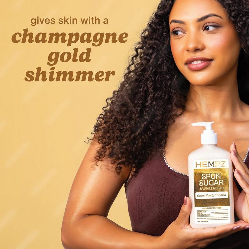 Hempz - 17.0 oz Spun Sugar & Vanilla Bean Shimmer Body Moisturizer