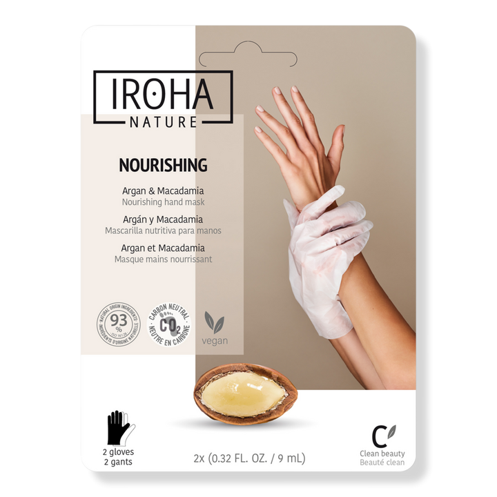 IROHA Nourishing Argan and Macadamia Hand Treatment Mask Gloves #1