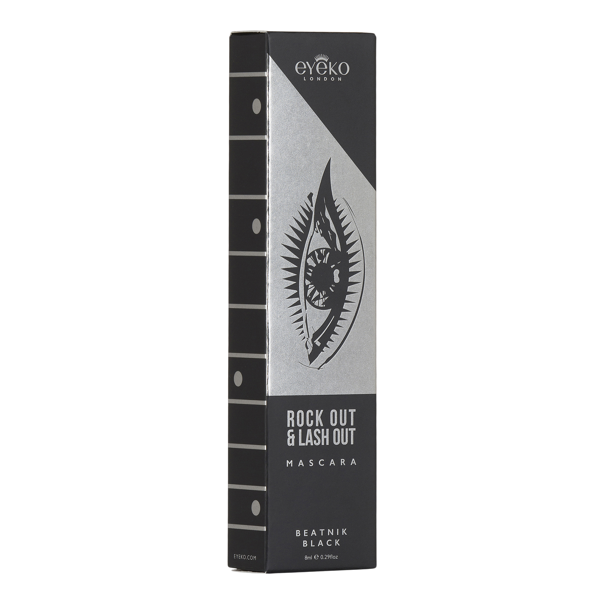 Тушь для удлинения ресниц Eyeko Rock Out & Lash Out, цвет: Чёрный — фото 3