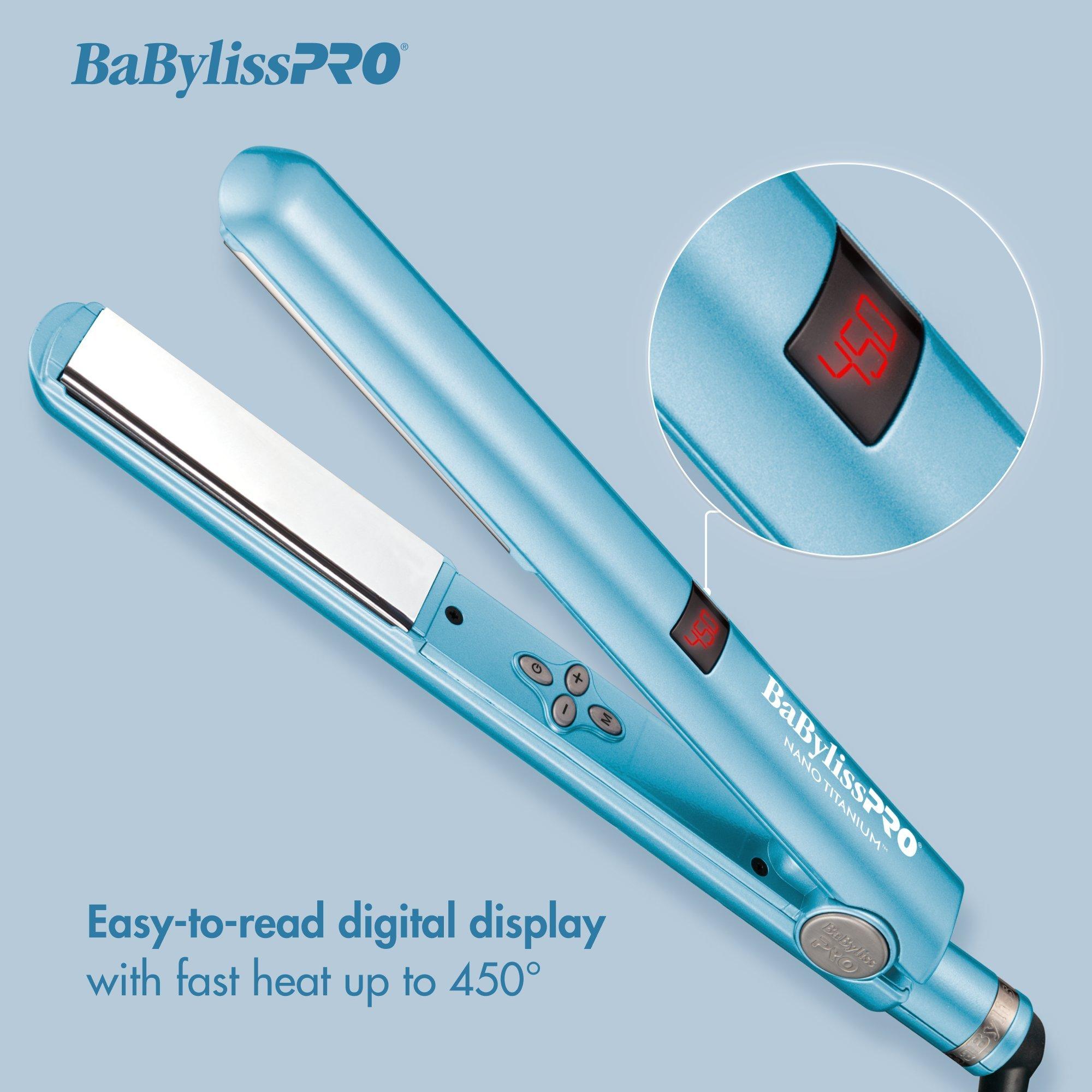 BaBylissPRO Nano Titanium Flat Iron Hair Straightener - Thumbnail 3