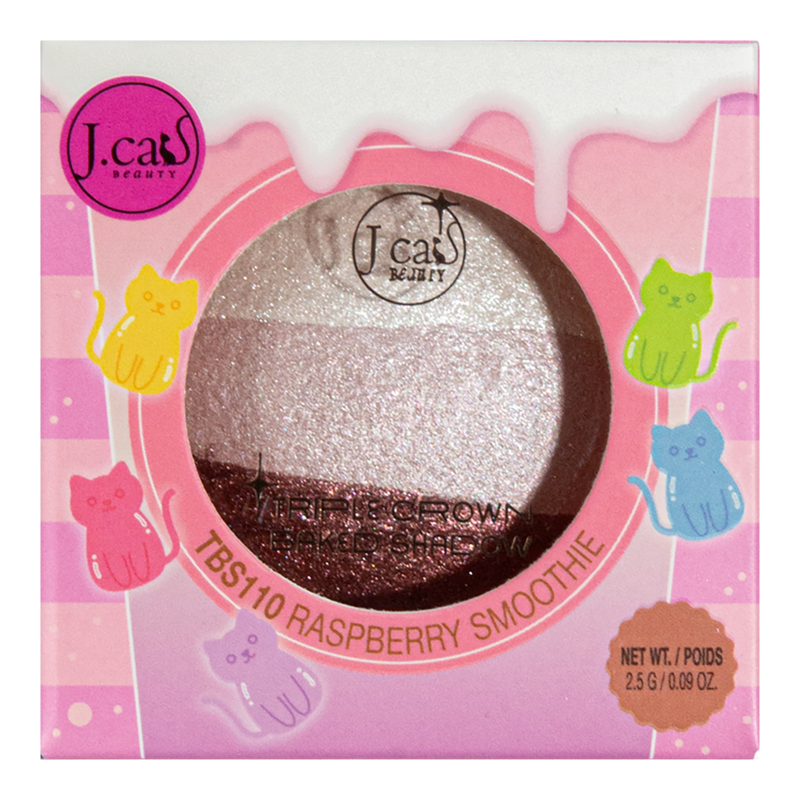 J.Cat Beauty - Raspberry Smoothie Triple Crown Baked Eyeshadow
