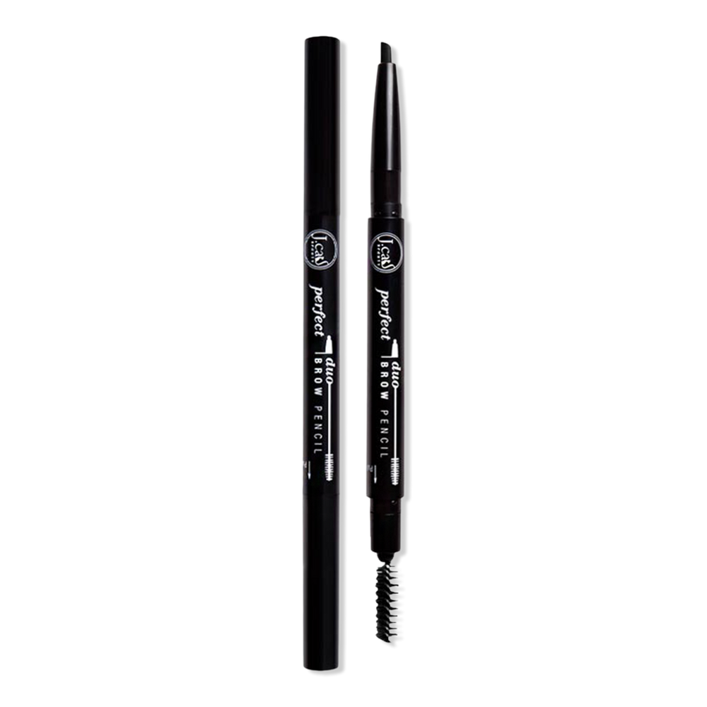 J.cat Beauty Perfect Brow Duo Pencil - Jet Black In Black