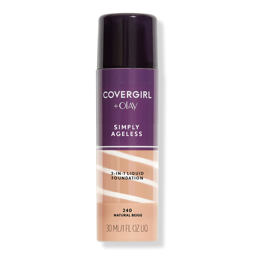 Covergirl Olay Simply Ageless 3-in-1 Liquid Foundation - Natural Beige In Brown