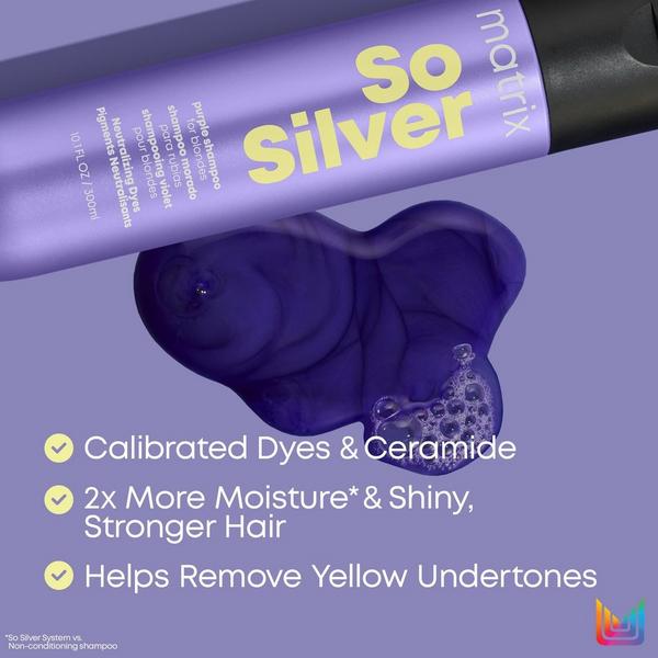 Matrix So Silver Purple Shampoo for Blonde Hair #3