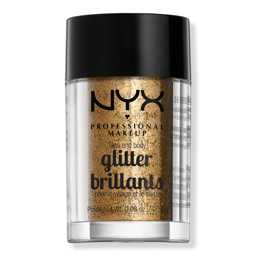 Nyx Professional Makeup Vegan Loose Face And Body Glitter - Bronze In Brown