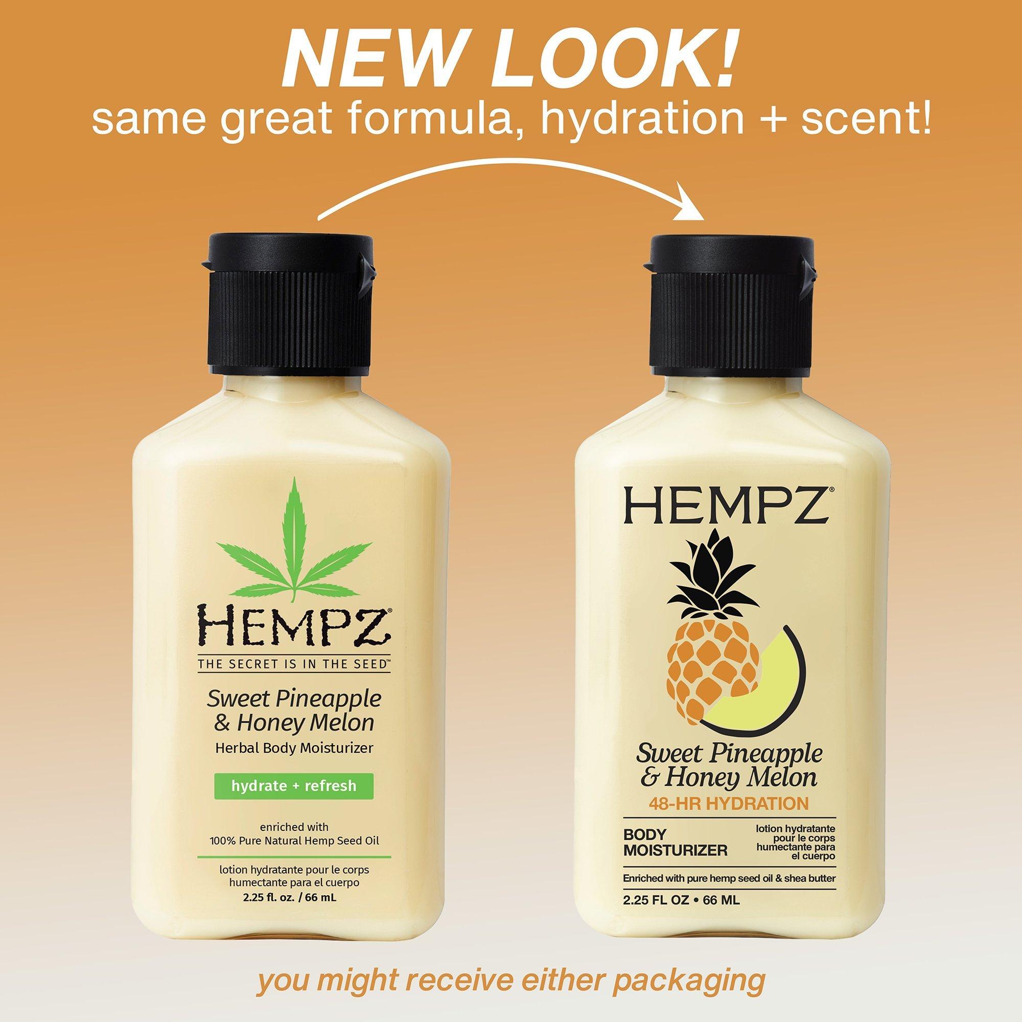 Увлажняющий крем для тела с ананасом и дыней Hempz Sweet Pineapple & Honey Melon — фото 2