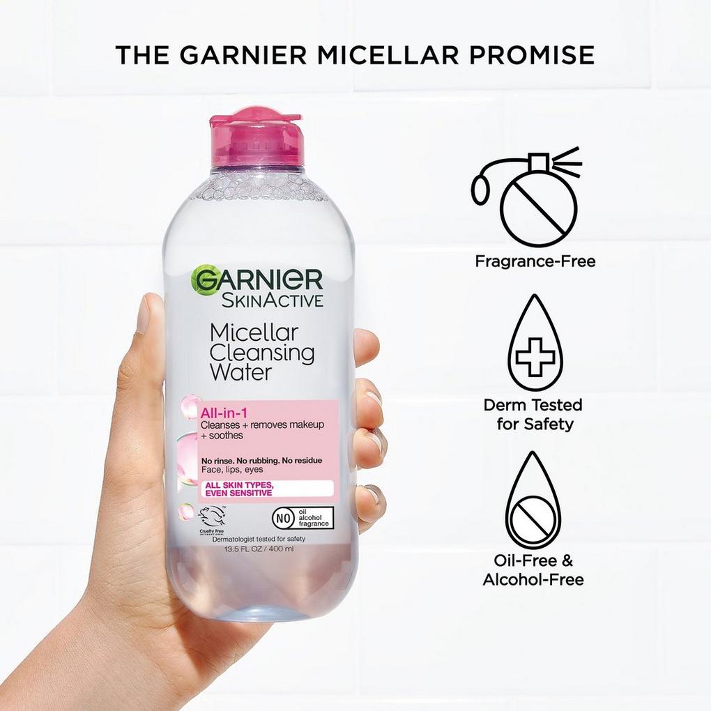 SkinActive Micellar Cleansing Water All-in-1 Cleanser & Makeup Remover -  Garnier