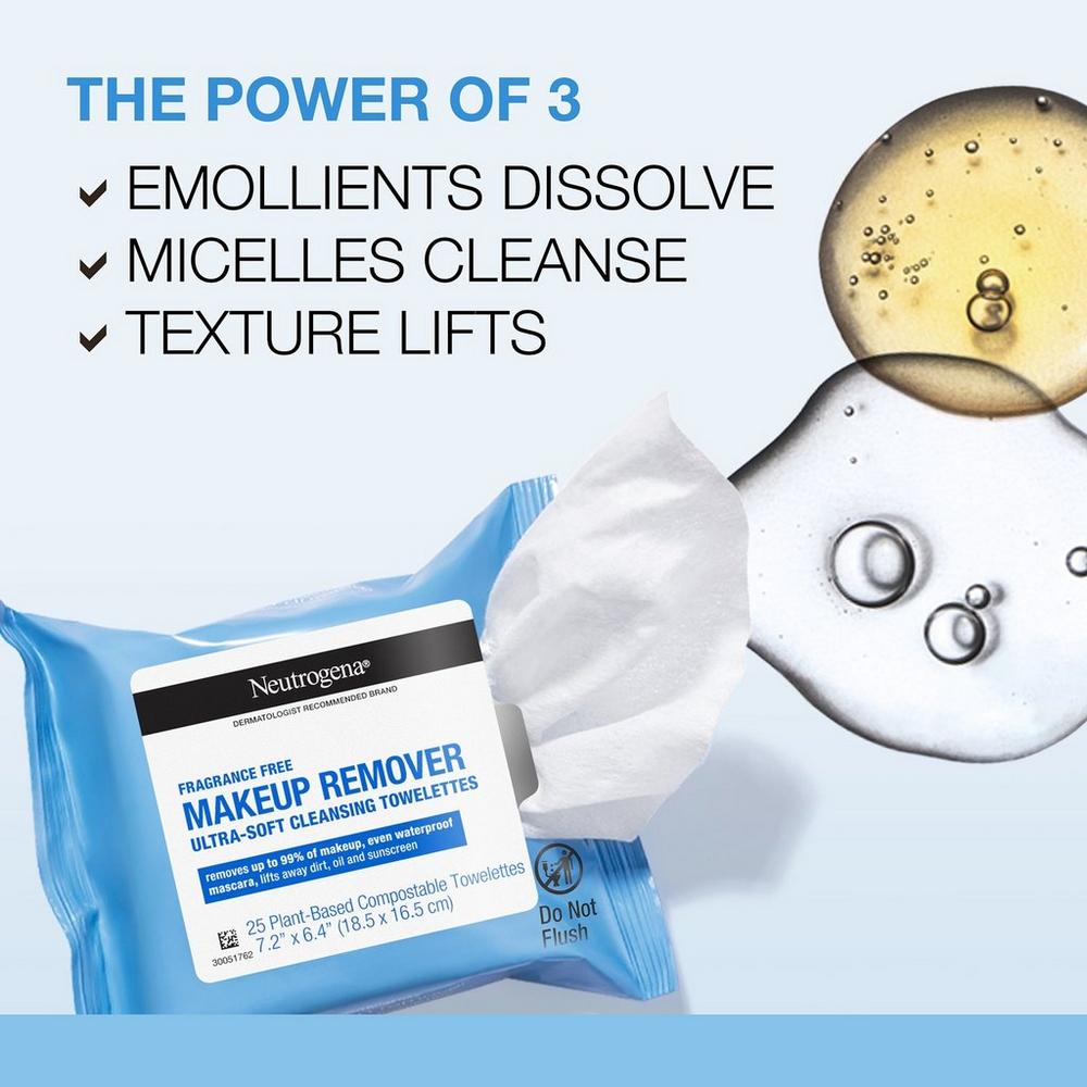 Makeup Remover Cleansing Towelettes Fragrance Free