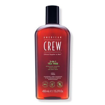 American Crew 3-in-1 Tea Tree Shampoo, Conditioner and Body Wash