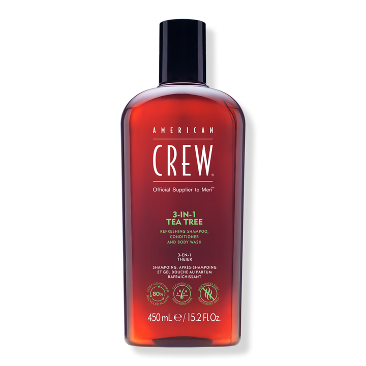 American Crew 3-in-1 Tea Tree Shampoo, Conditioner and Body Wash #1