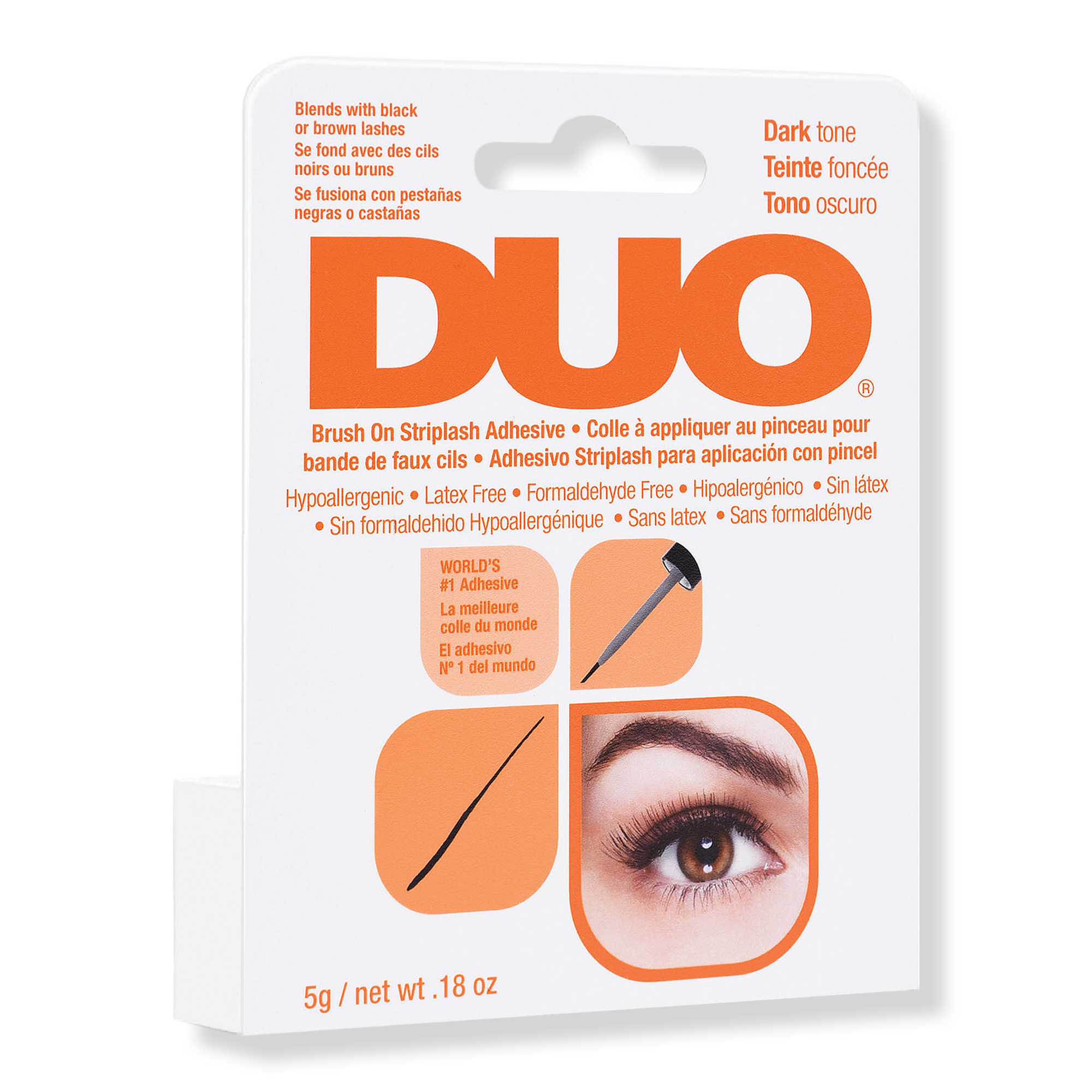 Ardell Duo Brush-On Dark Adhesive with Vitamins #1