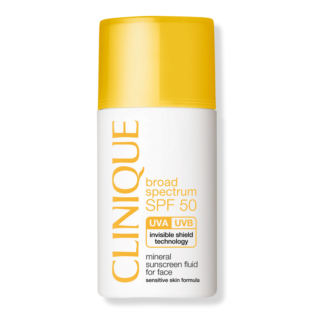 Creep Aflede Konvertere Broad Spectrum SPF 50 Mineral Sunscreen Fluid For Face - Clinique | Ulta  Beauty