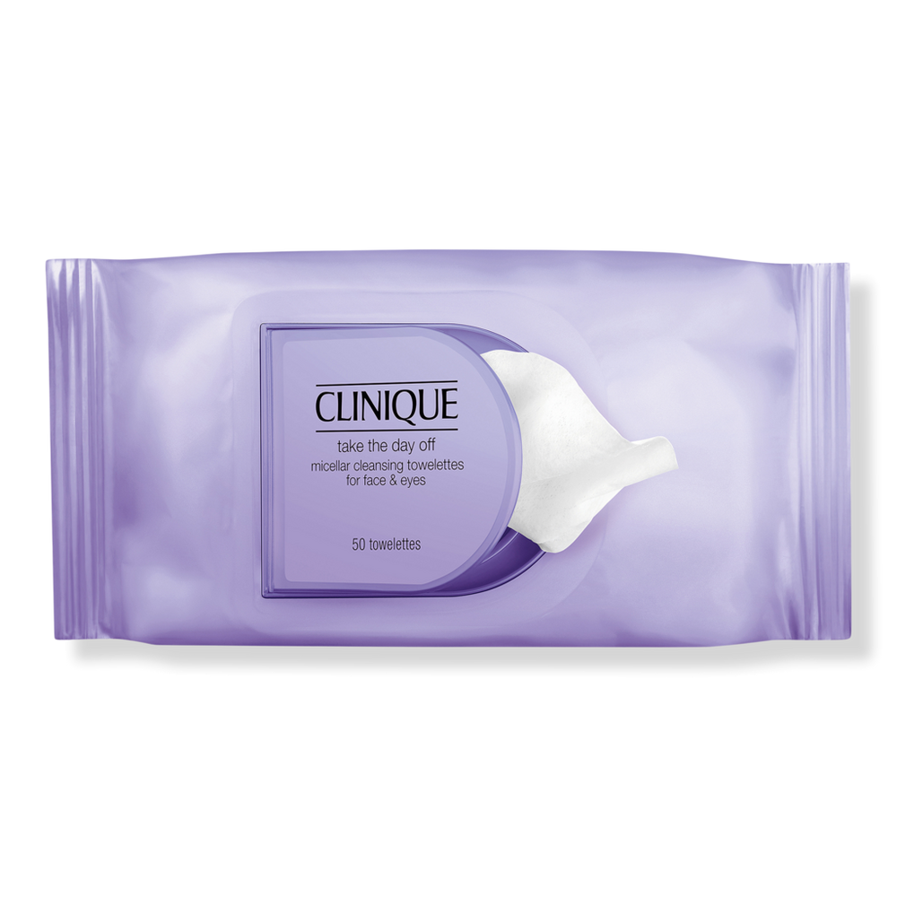 Clinique Take The Day Off Micellar Cleansing Towelettes For Face & Eyes Makeup Remover Wipes