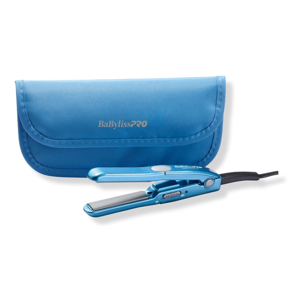 Mini Straightening Iron with Travel Pouch