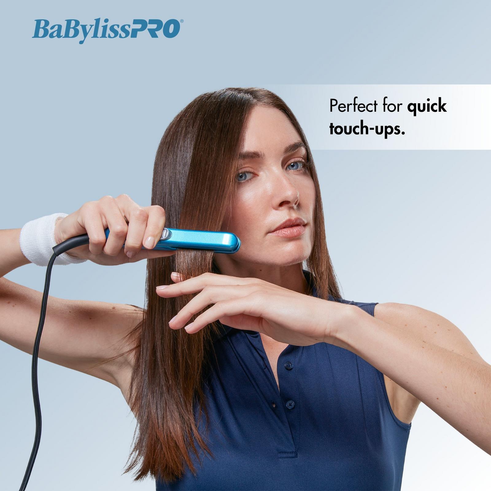Mini Straightening Iron with Travel Pouch