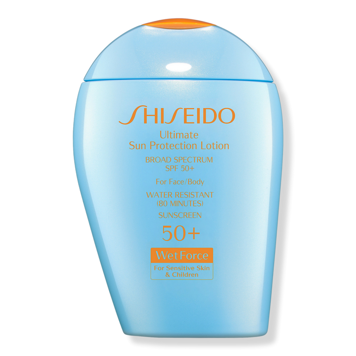 Shiseido Ultimate Sun Protection Lotion Broad Spectrum SPF 50+ WetForce for Sensitive Skin and Children #1